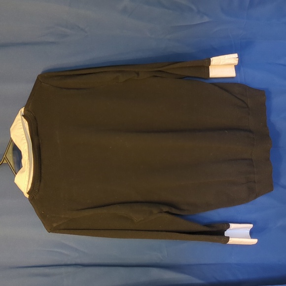 Karen Scott Black Argyle Sweater - Picture 3 of 3